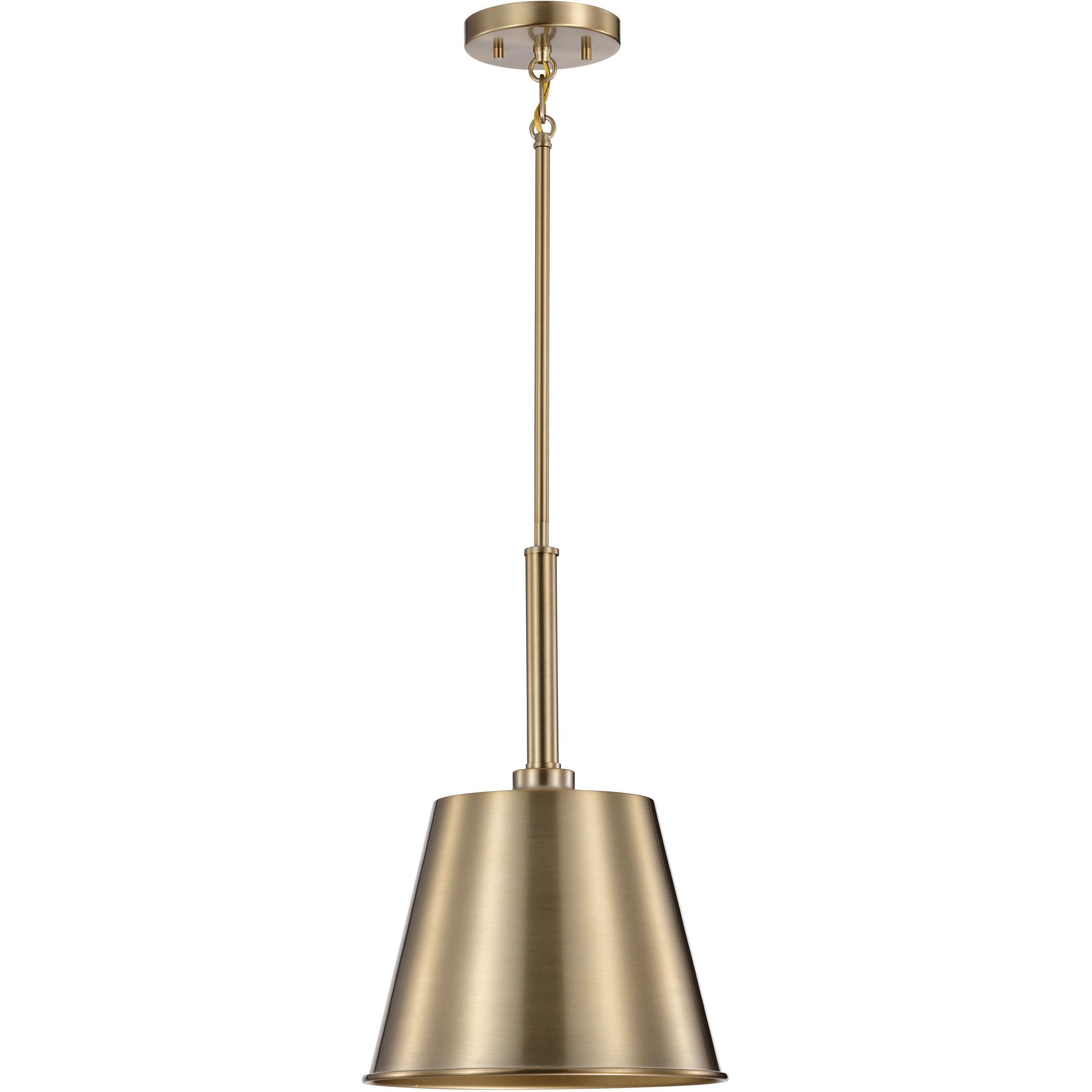 Alexis 1 Light 11 inch Burnished Brass and Gold Pendant Ceiling Light