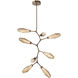 Aalto LED 37.1 inch Flat Bronze Chandelier Ceiling Light, Modern Vine