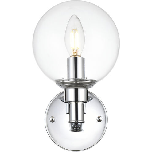 Jaelynn 1 Light 6 inch Chrome Bath Sconce Wall Light