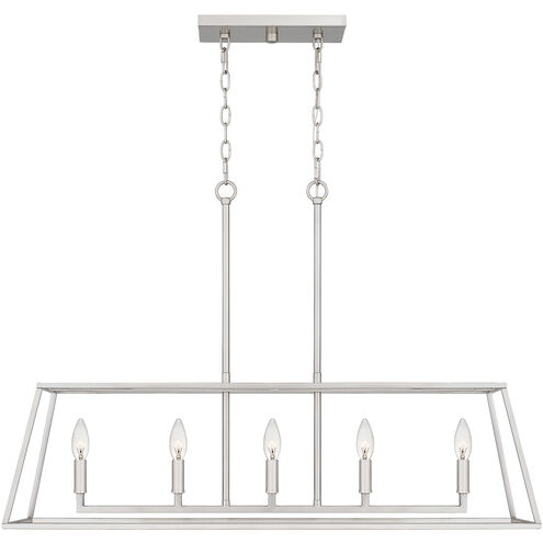 Prescott 5 Light 36 inch Brushed Nickel Island Light Ceiling Light