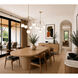 Fusion Collection - Noho Family 5 Light 20 inch Brushed Brass and Etched Opal Chandelier Ceiling Light in 20" D x 20" W x 23.5" H, EVOLV