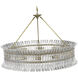 AERIN Rhine LED 36 inch Hand-Rubbed Antique Brass Ring Chandelier Ceiling Light