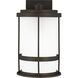 Wilburn 1 Light 13.5 inch Antique Bronze Outdoor Wall Lantern, Medium