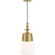 Ava 1 Light 10 inch Brushed Gold Pendant Ceiling Light