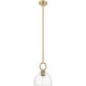 Downtown Urban Hudson 1 Light 8 inch Champagne Bronze Mini Pendant Ceiling Light