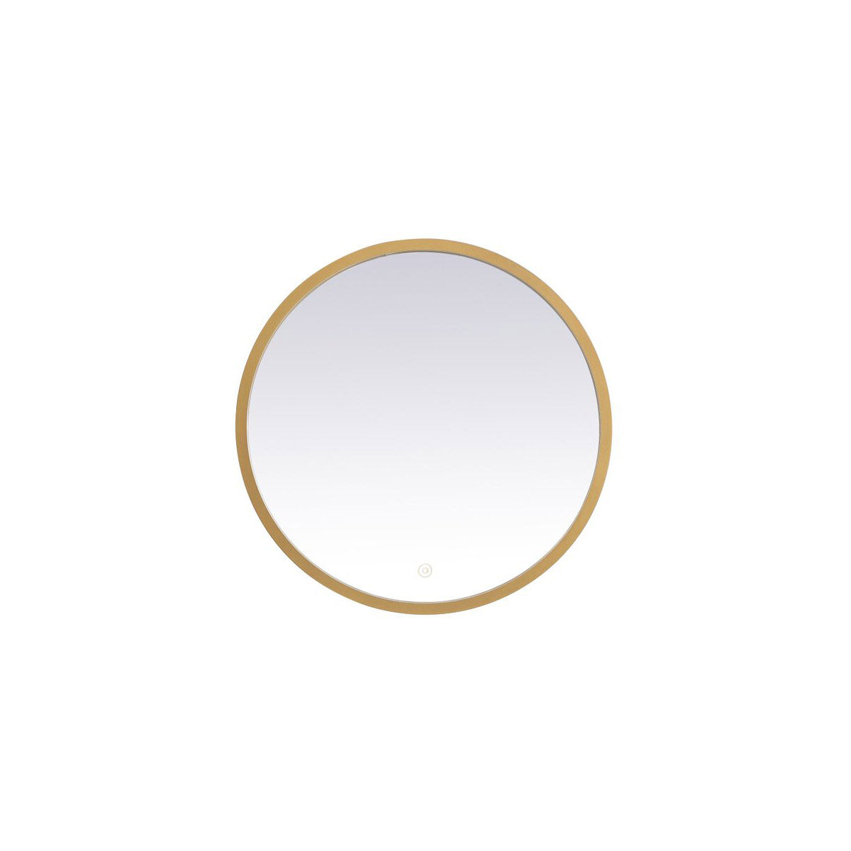 Pier 21 X 21 inch Brass LED Mirror