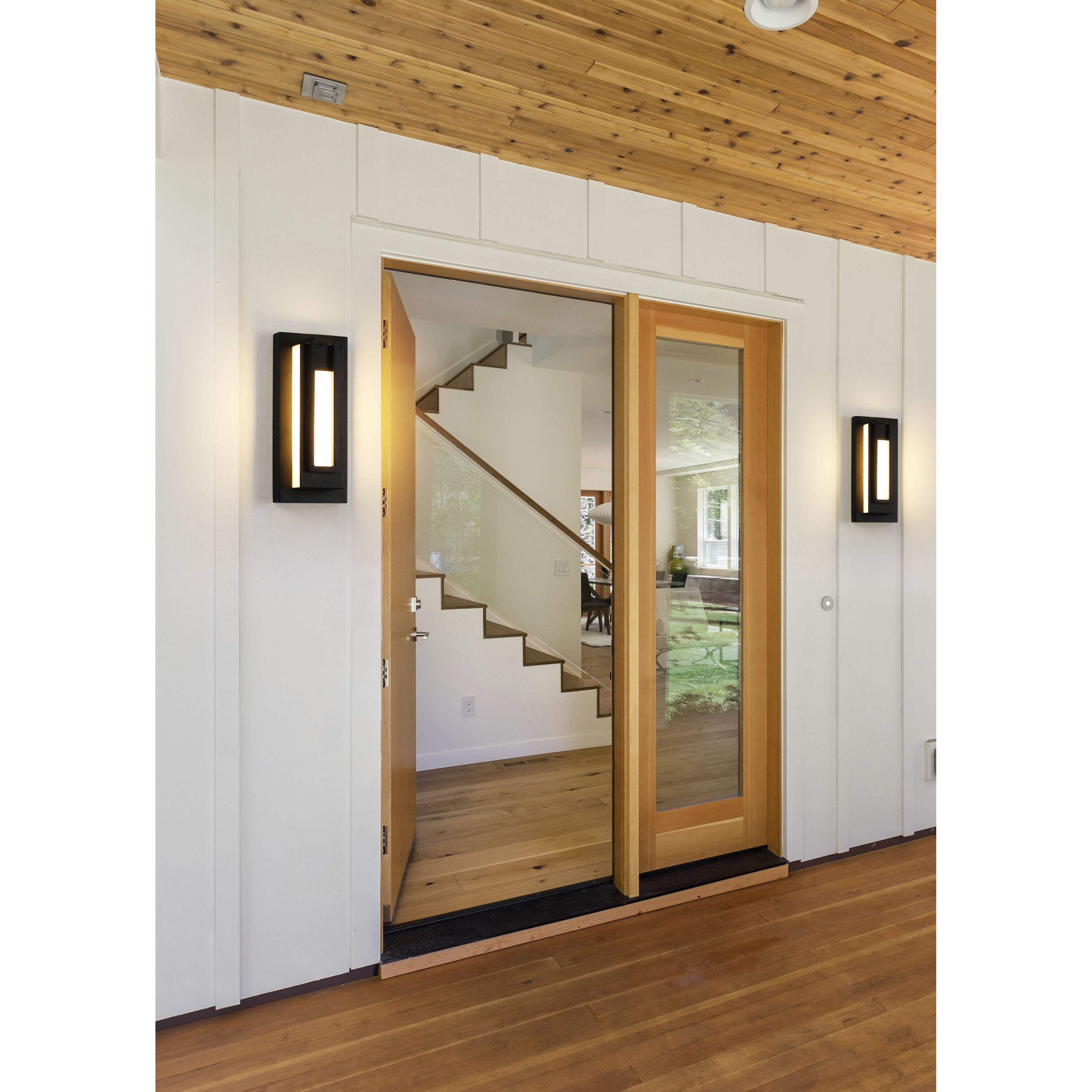 Keaton LED 12.5 inch Black Outdoor Wall Light