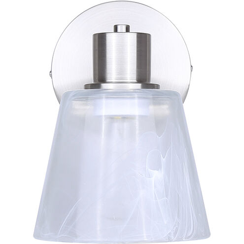 Luelle 1 Light 7.88 inch Brushed Nickel Vanity Light Wall Light