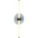 Yep Colorella LED 12 inch Rose Gold Wall Sconce Wall Light in Purple and Orange Glass