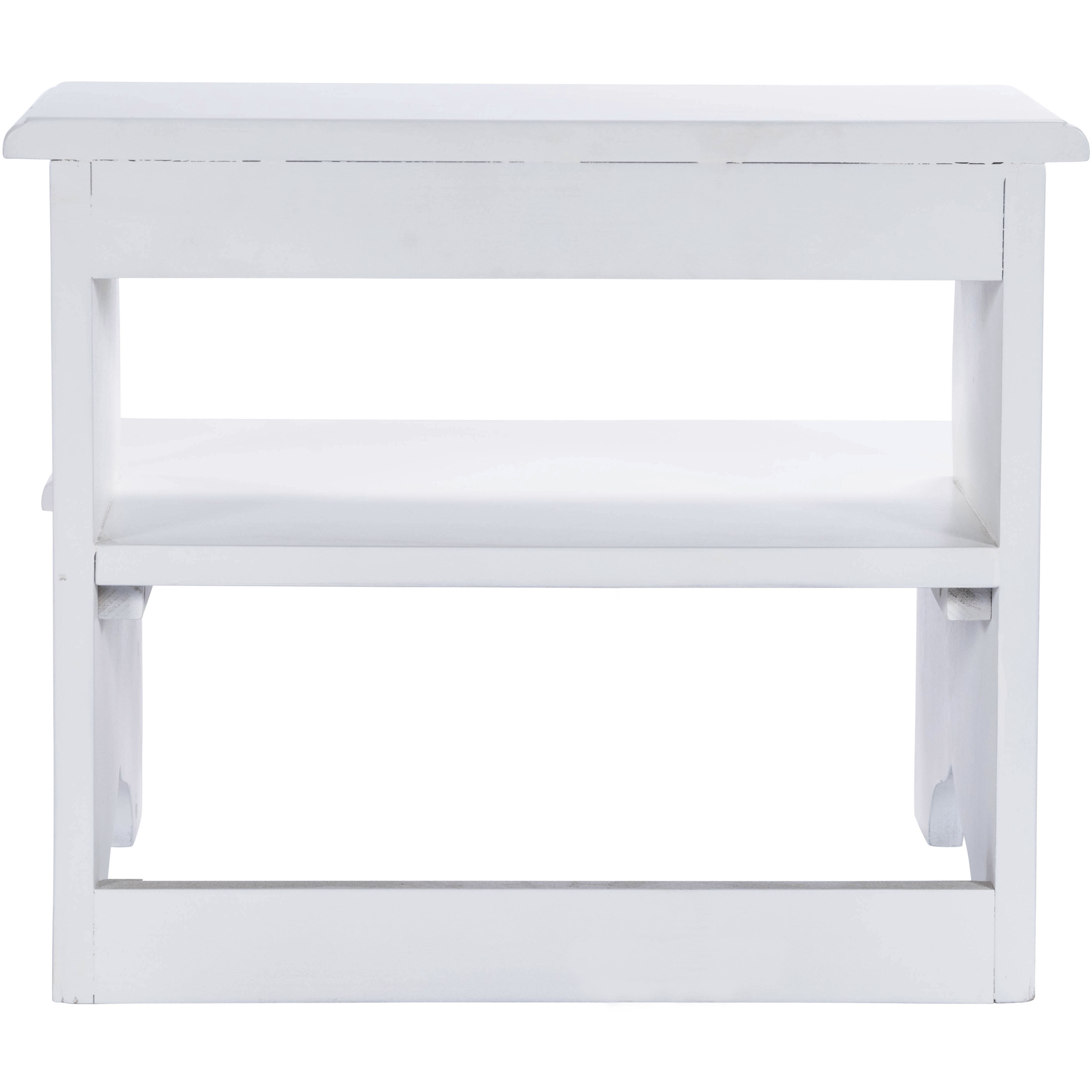 Melrose White Ottoman or Stool