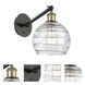 Ballston Athens Deco Swirl LED 8 inch Black Antique Brass Sconce Wall Light