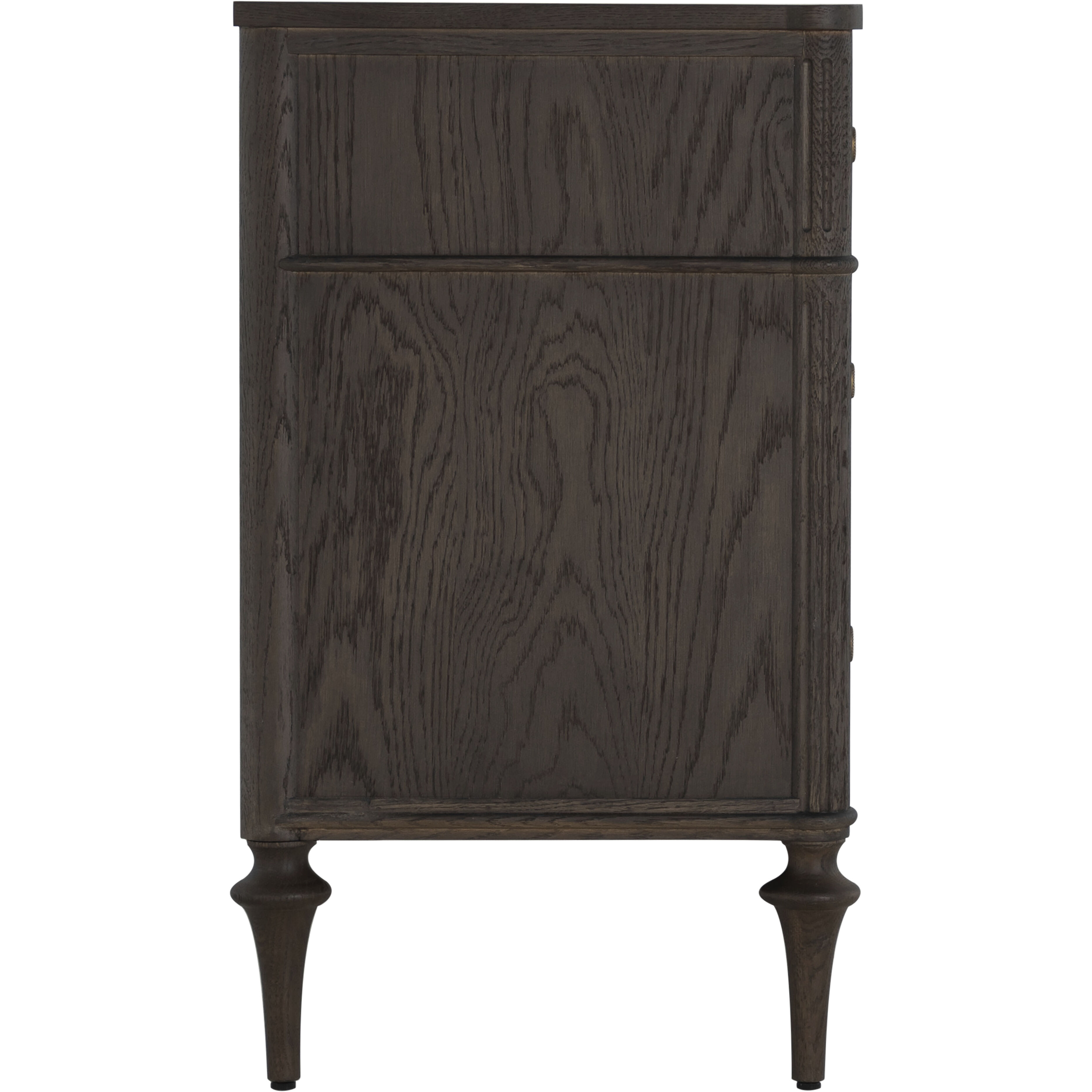 Andrea Dark Stained Oak / Antique Brass / Brown Stained Oak Chest