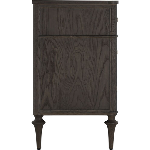 Andrea Dark Stained Oak / Antique Brass / Brown Stained Oak Chest