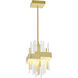 Millipede LED 8 inch Satin Gold Mini Pendant Ceiling Light