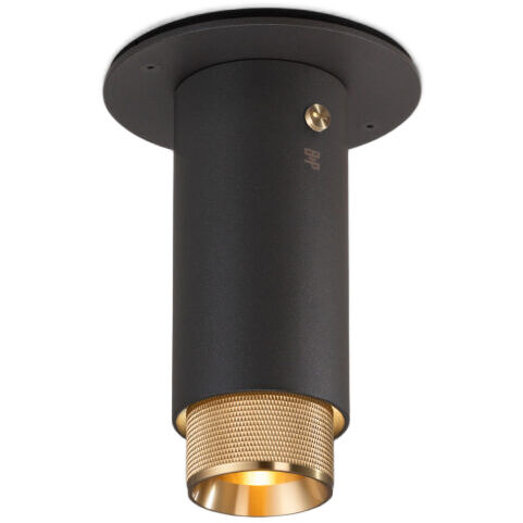 Exhaust Surface 1 Light 110-120 Graphite / Brass Spotlight Ceiling Light