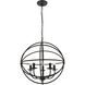 Octavia 5 Light 20 inch Dark Brown Pendant Ceiling Light