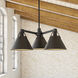 Alora Mood Archer 3 Light 25.13 inch Matte Black Chandelier Ceiling Light