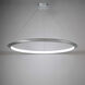 The Ring LED 48 inch Brushed Aluminum Chandelier Ceiling Light in 3500K, 48in.