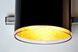 Pogo LED 15 inch Chrome Vanity Lighting Wall Light in Black/Inner Gold Foil Glass