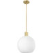 Margo 1 Light 13.75 inch Olde Brass Pendant Ceiling Light in Oil Rubbed Bronze