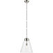 Marsailli 1 Light Polished Nickel Pendant Ceiling Light, Large