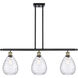 Ballston Large Waverly LED 36 inch Black Antique Brass Island Light Ceiling Light, Ballston