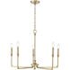 Azara 5 Light 28 inch Vintage Brass Chandelier Ceiling Light