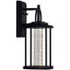 Greenwood LED 14 inch Black Outdoor Wall Light
