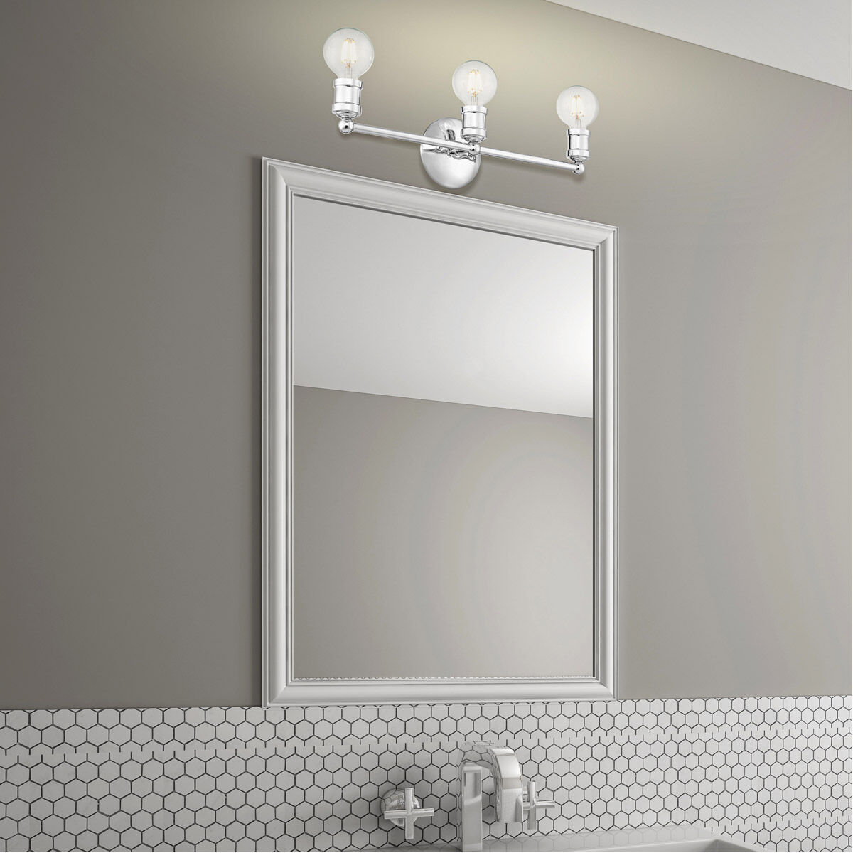 Lansdale 3 Light 20 inch Polished Chrome Vanity Sconce Wall Light
