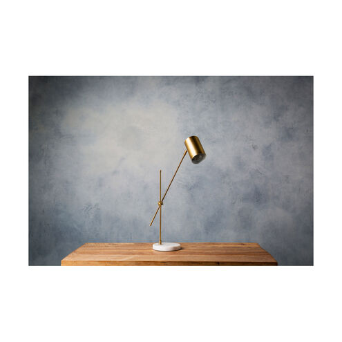 Ira 24 inch 40 watt Brass Table Lamp Portable Light