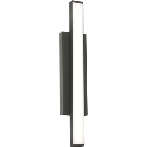 Gale LED 24 inch Textured Black Outdoor Wall Sconce