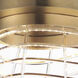 Tartan LED 10 inch Brushed Champagne Flush Mount Ceiling Light
