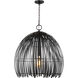 Hanalei 1 Light 24.38 inch Midnight Black Pendant Ceiling Light