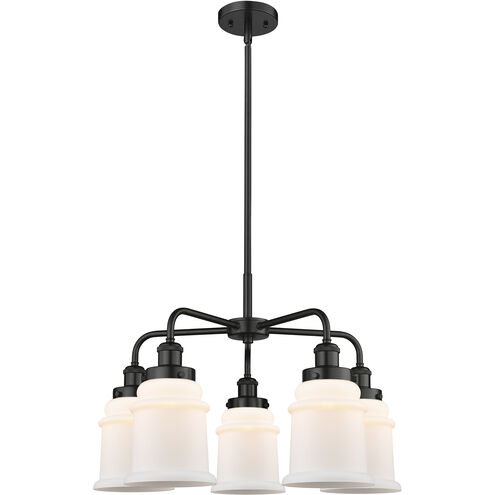 Canton 5 Light 24 inch Matte Black Chandelier Ceiling Light