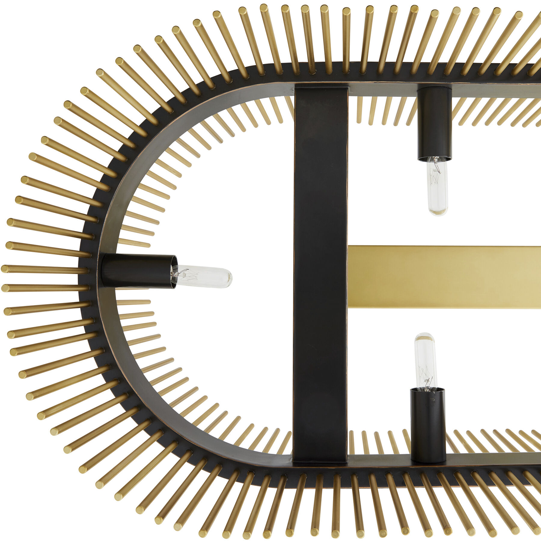 Hozier 10 Light 50 inch Antique Brass Oval Chandelier Ceiling Light