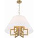 Westwood 6 Light 24 inch Vibrant Gold Chandelier Ceiling Light