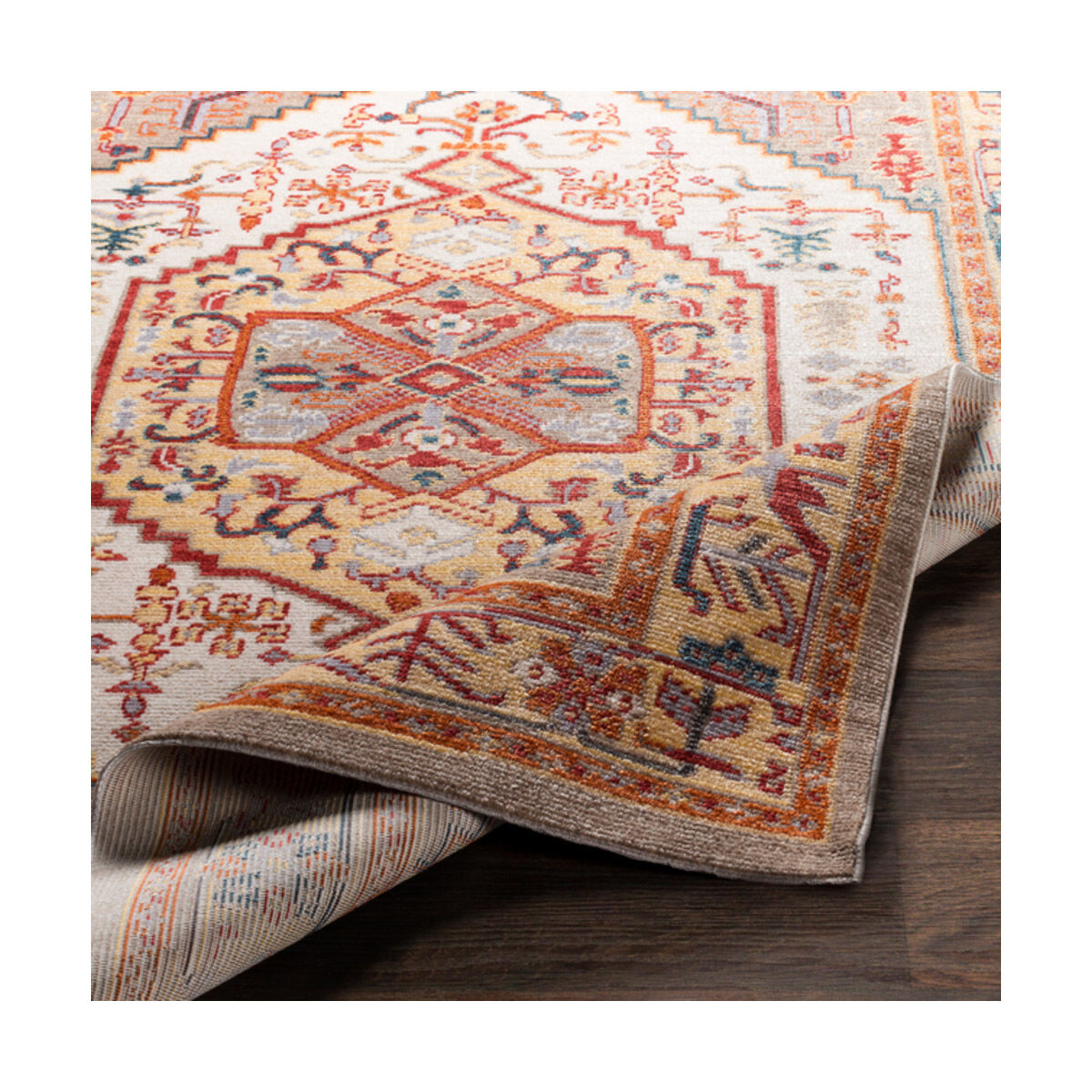 Patina 34 X 24 inch Taupe/Blush/Burnt Orange/Butter/Bright Red/Navy Rugs, Rectangle