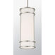 Porter 1 Light 8 inch Satin Nickel Mini-Pendant Ceiling Light