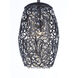 Arabesque LED 6.5 inch Golden Silver Mini Pendant Ceiling Light in Beveled Crystal