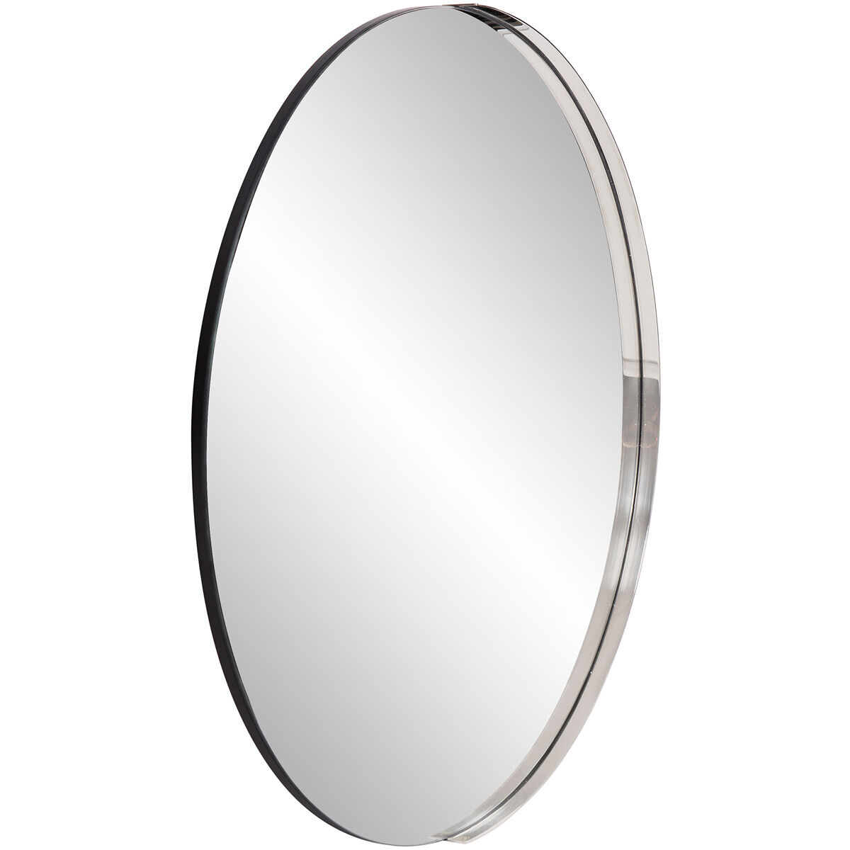 Dante 30 X 30 inch Polished Silver Wall Mirror
