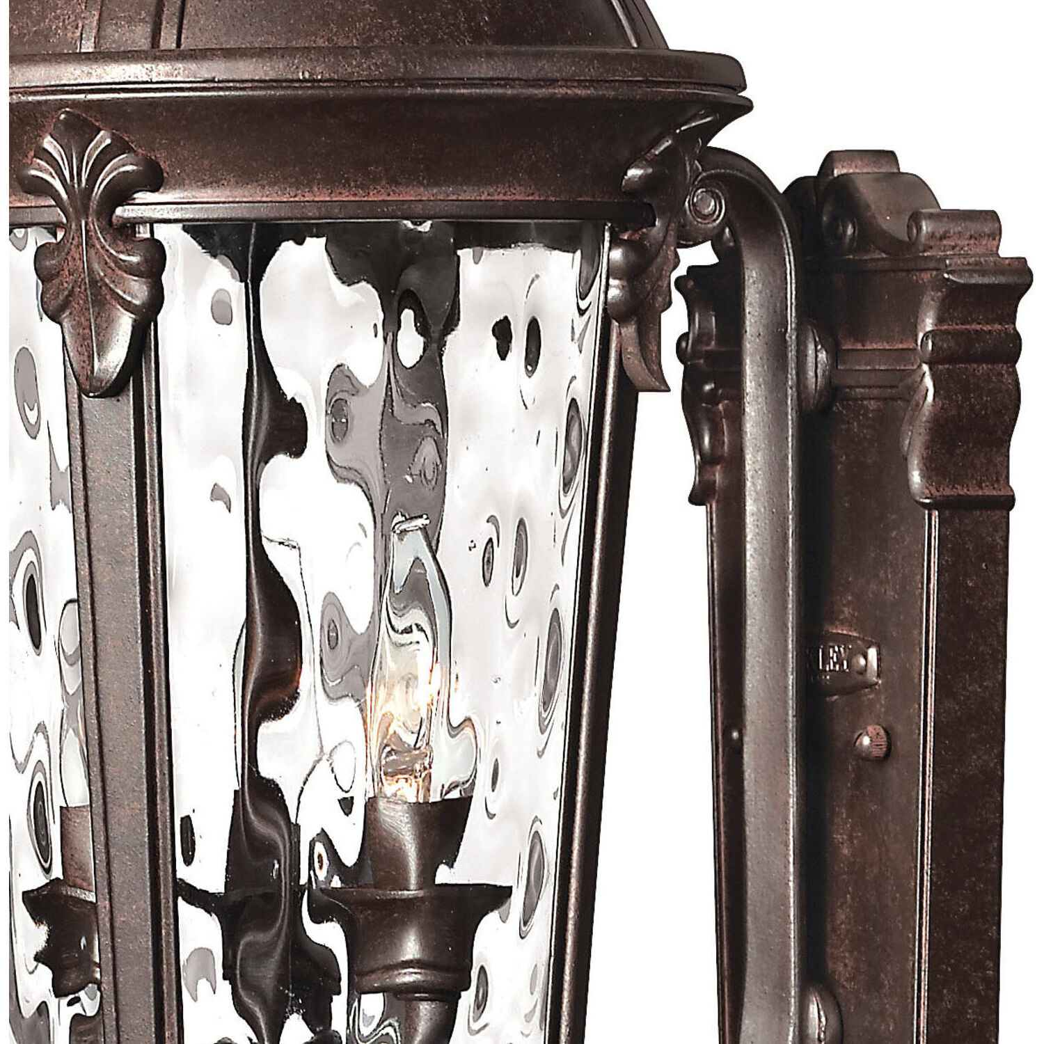 Estate Series Windsor Outdoor Wall Mount Lantern in River Rock, Medium
