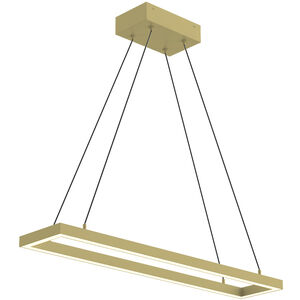 Piazza 6 inch Pendant Ceiling Light in Brushed Gold