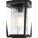 York 1 Light 6.5 inch Black Outdoor Pendant