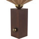 Furrow 13.5 inch 60 watt Peach Table Lamp Portable Light