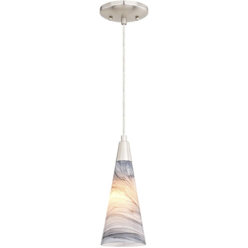 Milano LED 4.25 inch Satin Nickel Mini Pendant Ceiling Light