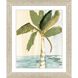 Oasis Palm Green and Turquoise and Yellow and Brown Framed Art, Propac
