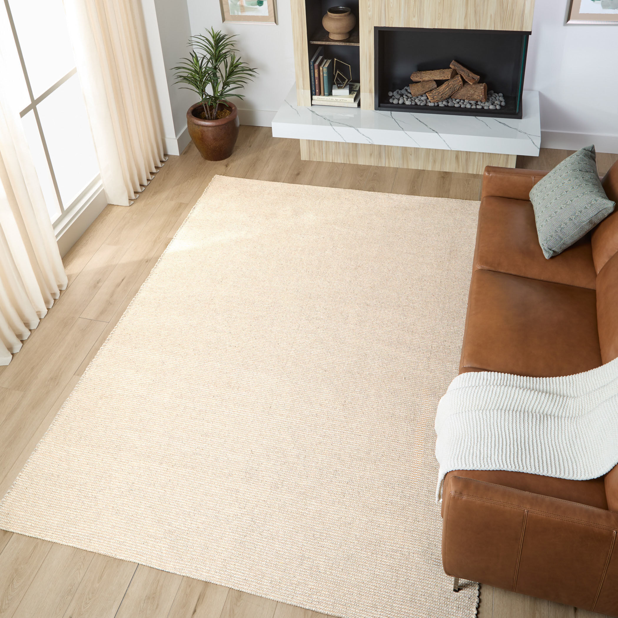 Saira 114 X 79 inch Neutral Rug in 6 x 9
