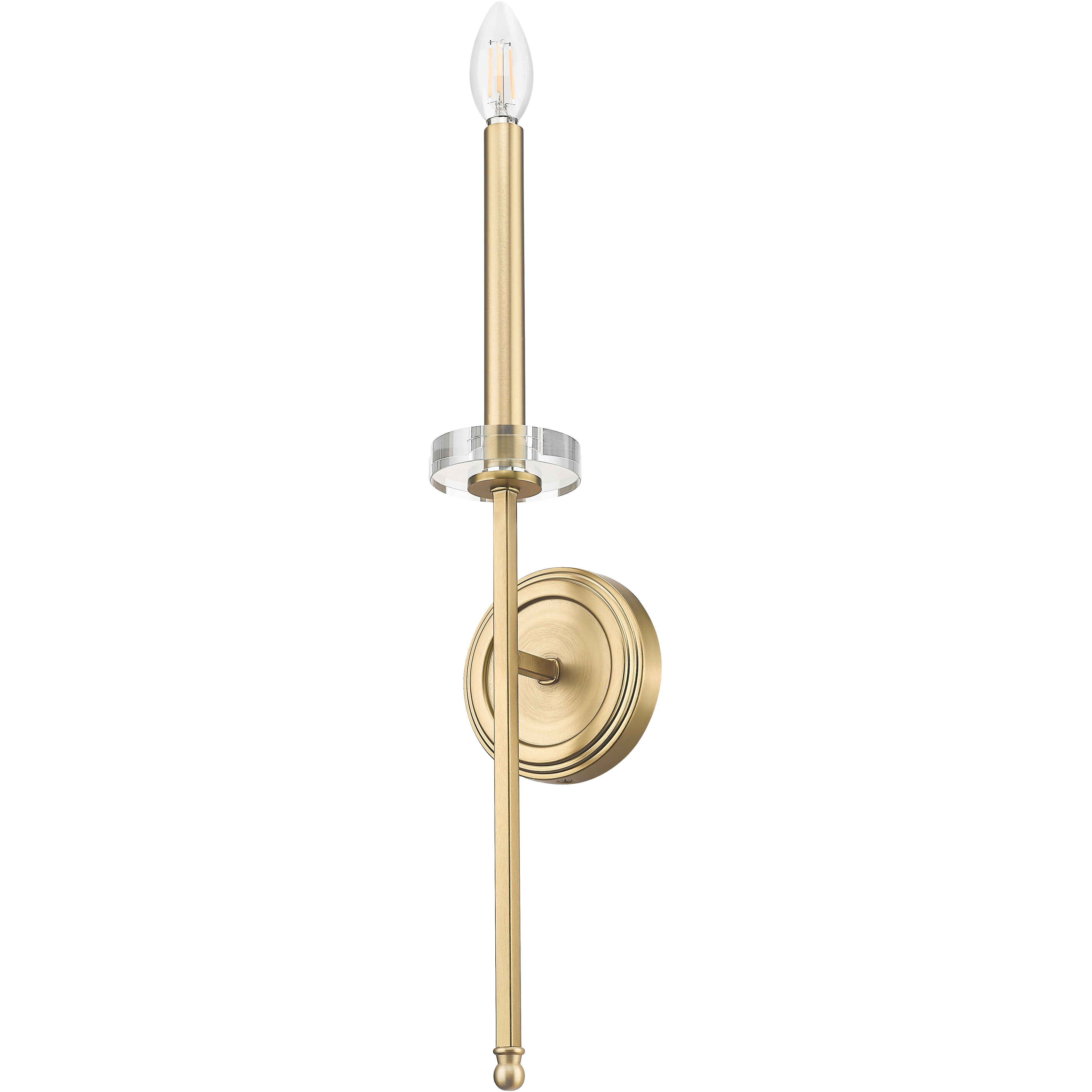 Gaultier Wall Sconce Wall Light in Modern Gold