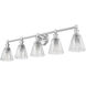 Auden 5 Light 39.75 inch Brushed Nickel Bath Vanity Wall Light