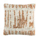 Primal 20 X 20 inch Cream and Peach Throw Pillow